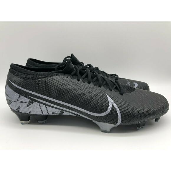 Nike Men's Mercurial Vapor 13 Pro FG Black Soccer Cleats at7901-001 Size 13 - Picture 1 of 12